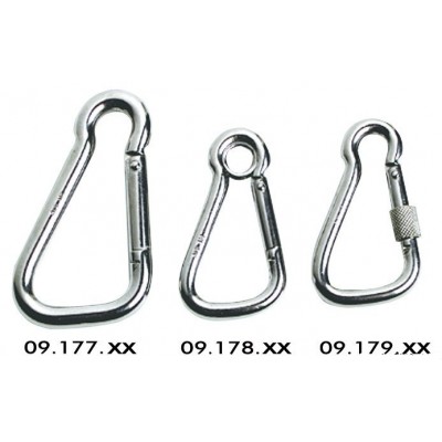 CARABINER WIDE OPENING OF THE EYE L 122 MM