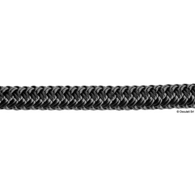 CAVALIERI - MOORING ROPE DOUBLE BRAID HIGH TENACITY BLACK - BY METER