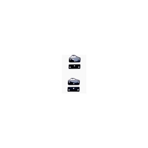 OPTIPARTS - TRANSOM GUDGEONS WITH BACKING PLATES