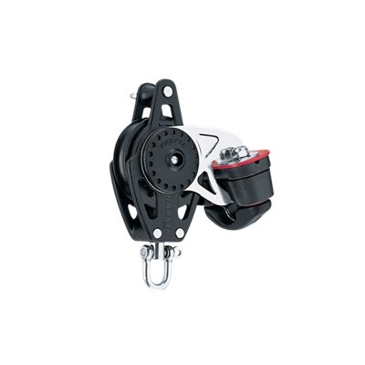 HARKEN - BOZZELLO 57 MM CON STROZZATORE E ARRICAVO CARBO BLOCK WITH BECKET AND CAM CLEAT