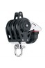 HARKEN - BOZZELLO 40 MM TRIPLO CON STROZZATORE E ARRICAVO TRIPLE CARBO BLOCK WITH CAM CLEAT AND BECKET