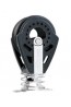 HARKEN - BLOCK 40 MM VERTICAL / FIXED CARBO STAND-UP BLOCK WITH SPRING AND EYESTRAP - ASSEMBLED