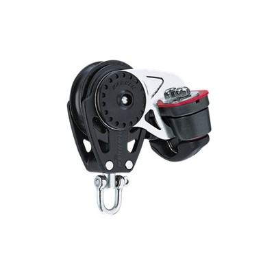 HARKEN - BOZZELLO 75 MM CON STROZZATORE CARBO BLOCK WITH CLAM CLEAT