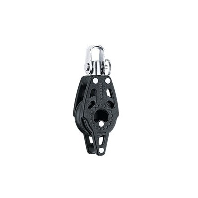 HARKEN - BOZZELLO 29 MM SINGOLO / GIREVOLE / ARRICCAVO - SINGLE BLOCK WITH BECKET - CARBO