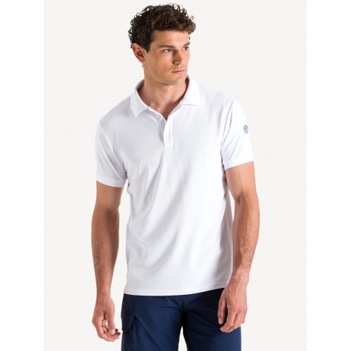 NORTH SAILS - POLO TACTEL S/S WHITE