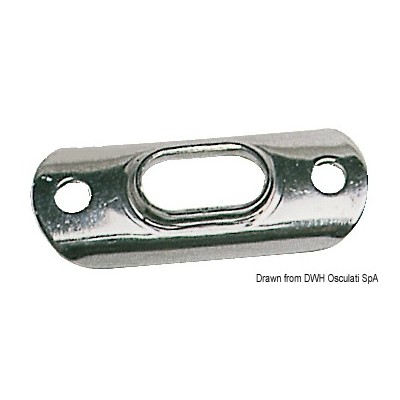 PIASTRA INOX PER "T" Ø 4/5 MM