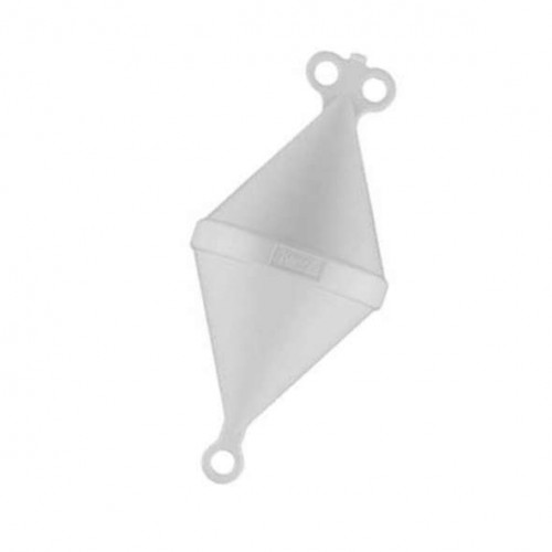 GAVITELLO BICONO 22 X 49 CM BIANCO
