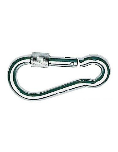 CARABINER WITH A SAFETY RING L 120 MM