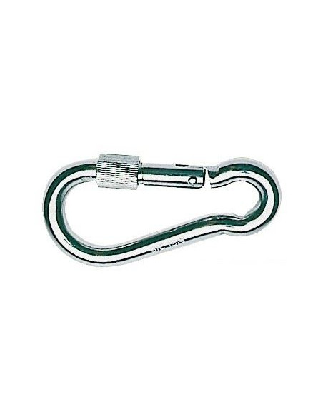 CARABINER WITH A SAFETY RING L 120 MM
