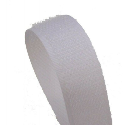 VELCRO - TO SEW WHITE 25MM HOOK - BY METER