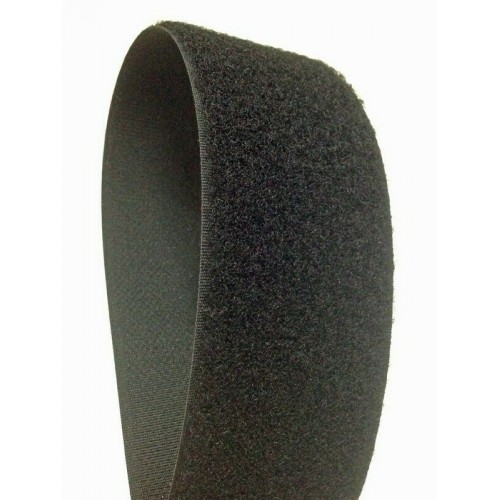 VELCRO - DA CUCIRE FEMMINA NERO 50MM - AL METRO