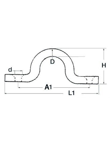 JUMPER STAINLESS steel WIRE 4x40 mm