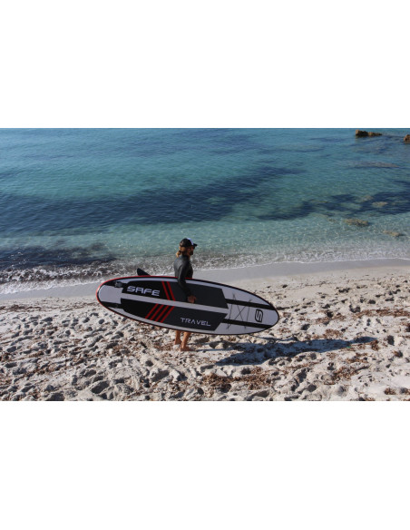 SAFE - TAVOLA SUP GONFIABILE travel 9'6" + LEASH + PAGAIA