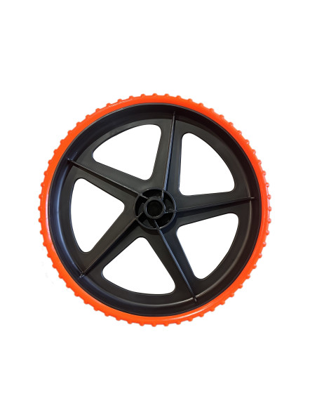 PRACTIC - RUOTA ANTIFORATURA ARANCIONE RAZ FLEX-LITE 37 CM MOZZO 25MM x 65mm larghezza