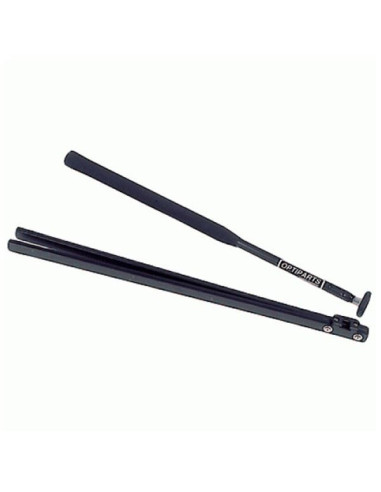 OPTIPARTS - BARRA PER TIMONE NERA E STICK - PROLUNGA DELUXE