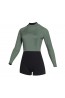 MYSTIC - MUTINO SHORTY DONNA 3/2 LUNAR MANICA LUNGA DARK OLIVE