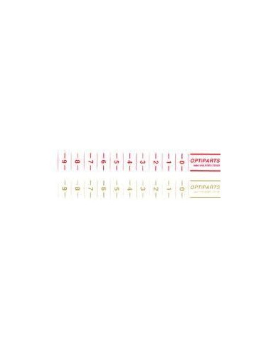 OPTIPARTS - STRISCE GRADUATE ADESIVE PER REGOLAZIONI - DISTANZA TACCHE 12 MM