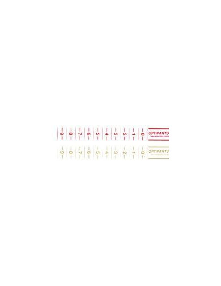 OPTIPARTS - STRISCE GRADUATE ADESIVE PER REGOLAZIONI - DISTANZA TACCHE 12 MM