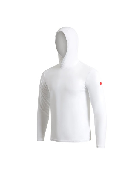 FLORENCE MARINE X - AIRTEX HOODED SHIRT Long Sleeve, White