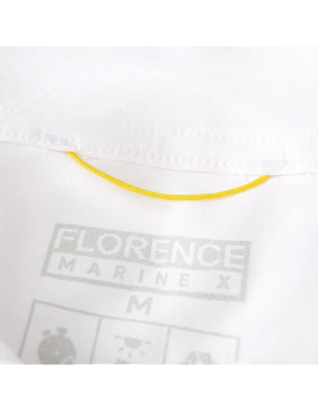 FLORENCE MARINE X - AIRTEX HOODED SHIRT Long Sleeve, White