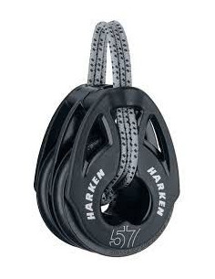 HARKEN - BOZZELLO 57 MM DOPPIO T2™ SOFT ATTACH DOUBLE CARBO BLOCK