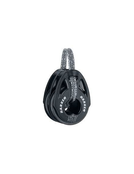 HARKEN - SHEAVE 57 MM DOUBLE T2™ SOFT ATTACH DOUBLE CARBO BLOCK