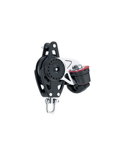 HARKEN -57 MM CARBO BLOCK WITH BECKET AND CAM CLEAT