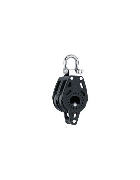 HARKEN - BLOCK 40 MM DOUBLE WITH BECKET DOUBLE CARBO BLOCK WITH BECKET