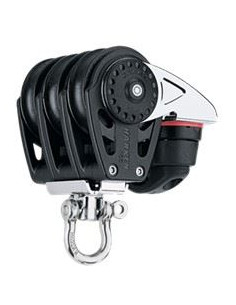 HARKEN - BOZZELLO 40 MM TRIPLO CON STROZZATORE TRIPLE CARBO BLOCK WITH CAM CLEAT