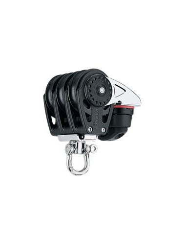 HARKEN - BOZZELLO 40 MM TRIPLO CON STROZZATORE TRIPLE CARBO BLOCK WITH CAM CLEAT