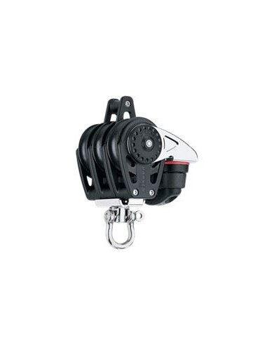 HARKEN - 40 MM TRIPLE CARBO BLOCK WITH CAM CLEAT AND BECKET