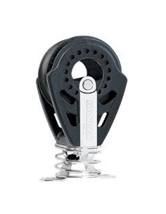 HARKEN - BLOCK 40 MM VERTICAL / FIXED CARBO STAND-UP BLOCK WITH SPRING AND EYESTRAP - ASSEMBLED