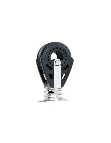HARKEN - BOZZELLO 40 MM VERTICALE / FISSO CARBO STAND-UP BLOCK WITH SPRING AND EYESTRAP - ASSEMBLED