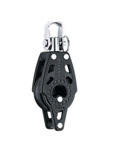 HARKEN - BLOCK 29MM SINGLE / SWIVEL / ARRICCAVO - SINGLE BLOCK WITH BECKET - CARBO