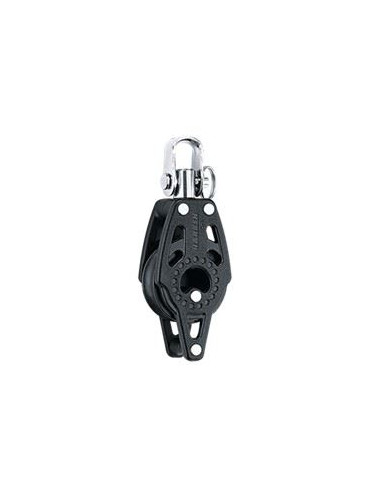 HARKEN - BOZZELLO 29 MM SINGOLO / GIREVOLE / ARRICCAVO - SINGLE BLOCK WITH BECKET - CARBO