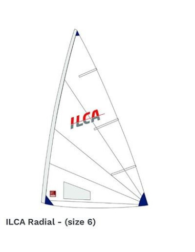 ILCA - VELA LASER® ILCA 6 RADIAL PIEGATA DA REGATA MADE BY HYDE