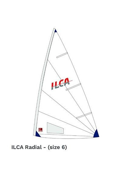 ILCA - VELA LASER® ILCA 6 RADIAL PIEGATA DA REGATA MADE BY HYDE