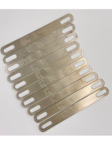 IQFOIL - SPESSORE PER RAKE PIANTONE - L IN ACCIAIO INOX MADE IN ITALY