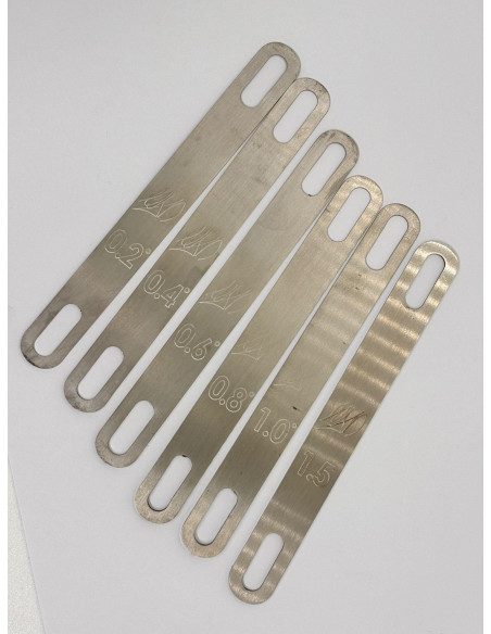 IQFOIL - SPESSORE PER RAKE PIANTONE - S IN ACCIAIO INOX MADE IN ITALY