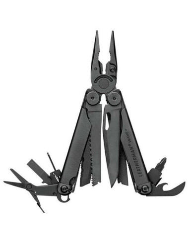 LEATHERMAN® WAVE® BLACK  PLUS MULTITOOL - PINZA MULTIFUNZIONE MULTIUSO