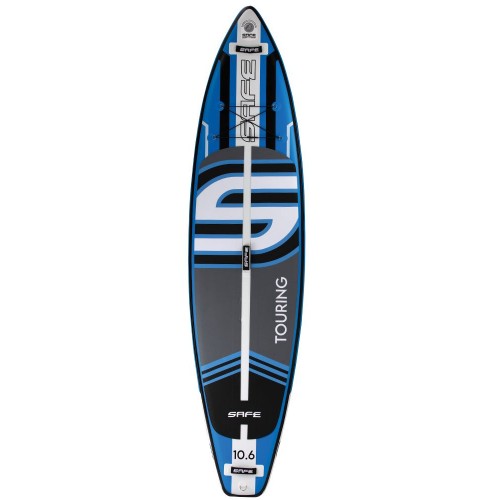 SAFE - SUP GONFIABILE TOURING 10'6" + LEASH + PAGAIA + POMPA