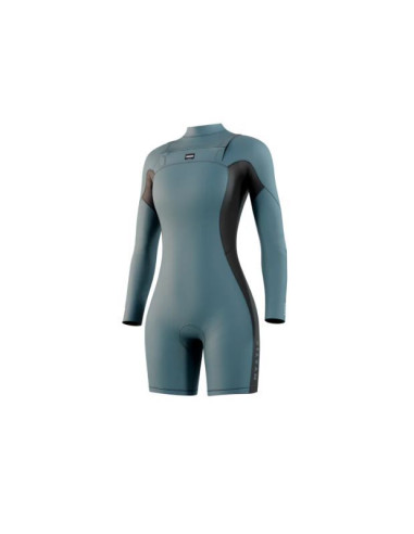 MYSTIC - HAVEN LONGARM SHORTY 3/2 MM FRONT ZIP WOMEN TEAL