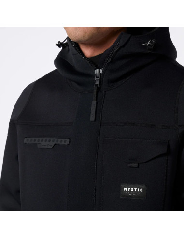 MYSTIC - VORTEX NEOPRENE JACKET - BLACK