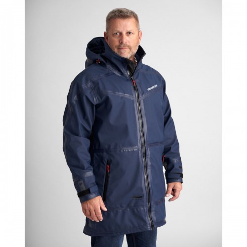 ROOSTER - GIACCA AQUAFLEECE RIGGING COAT BLU