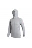 FLORENCE MARINE X - AIRTEX HOODED SHIRT Long Sleeve, Light Heather Grey