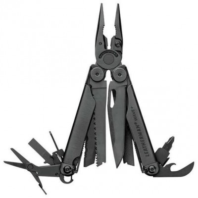LEATHERMAN® WAVE® BLACK  PLUS MULTITOOL - PINZA MULTIFUNZIONE MULTIUSO