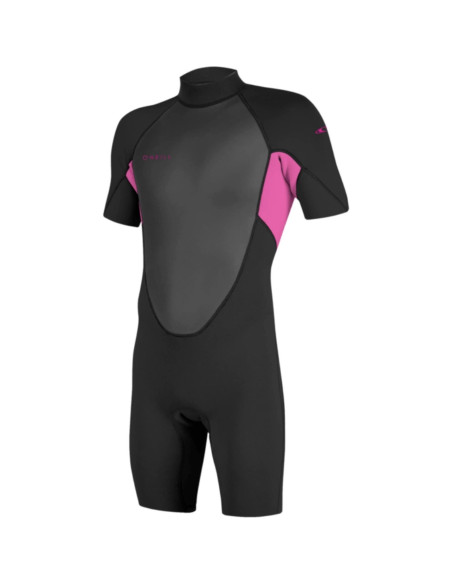 O'NEILL - MUTA SHORTY BAMBINA 2MM REACTOR-2 BACK ZIP ROSA
