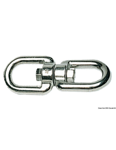 GIRELLA INOX DOPPIO OCCHIO 4 MM