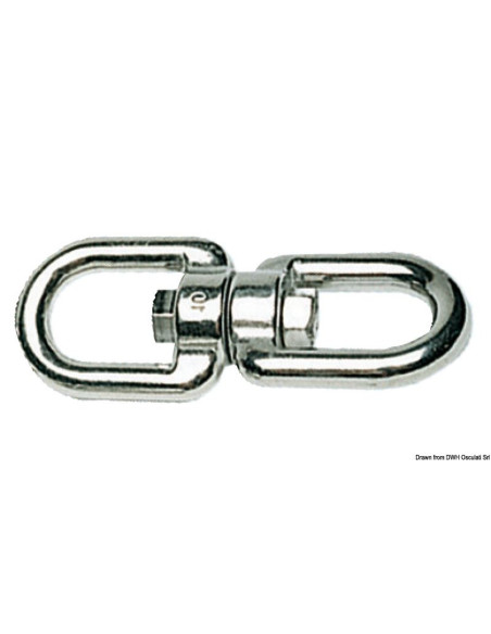 GIRELLA INOX DOPPIO OCCHIO 5 MM