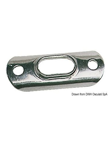 PIASTRA INOX PER "T" Ø 4/5 MM